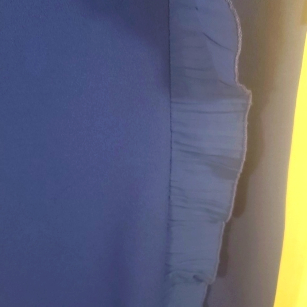 Glamour Blue Dress with Ruffles Size 12 (New) - Picture 10 of 15